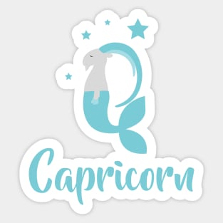 Capricorn Dec 22 - Jan 19 - Earth sign - Zodiac symbols Sticker